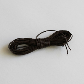 Вощений шнур темно-коричневого кольору 5 м