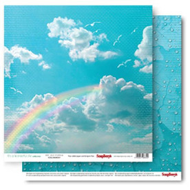 Лист бумаги Радуга, 30*30 см, 190 г/м2 от ScrapBerry's