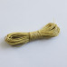Вощеный шнур бледно-желтого цвета 5 м