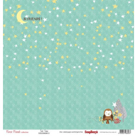 Одностороння відмова папір Лісова колискова, 30 * 30 см, 190 г / м2 від ScrapBerry's