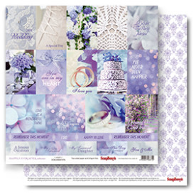 Аркуш паперу Картки 1 (англ), 30 * 30 см, 190 г / м2 від ScrapBerry's