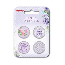 Набір металевих фішок Щасливий день №3, 4 шт від ScrapBerry's
