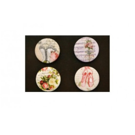 Набор металлических фишек на магните Джульета №1, 4 шт от ScrapBerry's