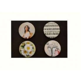 Набор металлических фишек на магните Джульета №3, 4 шт от ScrapBerry's