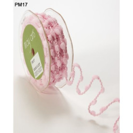 Стрічка з помпонами на дроті Pom Poms Pink від May Arts, 90 см