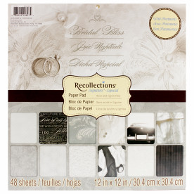 Набір паперу Bridal Bliss, 30х30 см, 24 аркуші Recollections