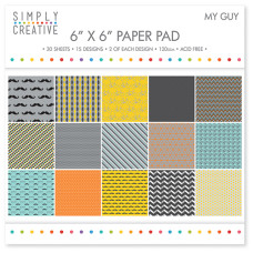 Набір паперу My Guy, розмір 15 * 15 см від Simply Creative