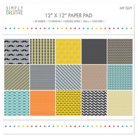 Набор бумаги My Guy, размер 30*30 см, 20 листов от Simply Creative
