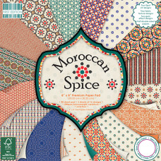 Набор бумаги Moroccan Spice, размер 20*20 см, 16 листов от First Edition