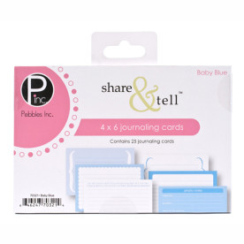 Набор карточек для журналинга ShareTell Baby Blue, 25 шт от Pebbles