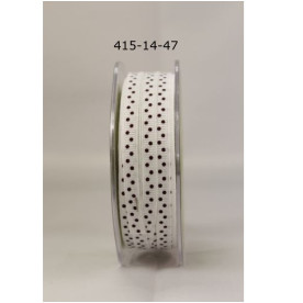 Репсова стрічка Mini Dot Purple від May Arts, 90 см