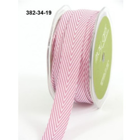 Стрічка Twill / Stripes Mauve від May Arts, 90 см