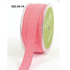 Стрічка Twill / Stripes Red від May Arts, 90 см