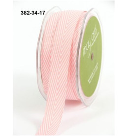 Стрічка Twill / Stripes Pink від May Arts, 90 см