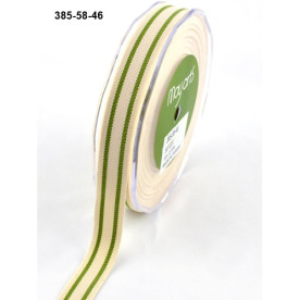 Стрічка ORGANIC COTTON / STRIPES CELERY від May Arts, 90 см