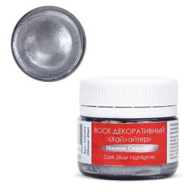 Воск для декора Хайлайтер, Серебро темное, 20 мл, Таир