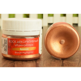 Воск для декора, хайлайтер, Бронза, 20 мл, Таир