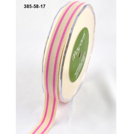 Стрічка ORGANIC COTTON / STRIPES PINK від May Arts, 90 см