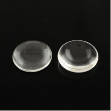 Скляний круглий кабошон, 25х6 мм, 1 шт.