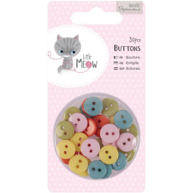 Набір гудзики Little Meow Buttons, 30 шт від Papermania
