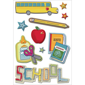 Набір об'ємних наклейок Layered, 10 шт від Momenta