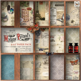 Набір паперу Madame Payraud, 15 * 15 см, 16 аркушів від Papermania 