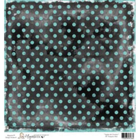 Бумага для скрапбукинга Turquoise Dot 30*30 см от Magnolia