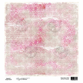 Папір для скрапбукінгу Red Rose Ornament 30 * 30 см від Magnolia