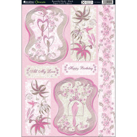 Набор высечек Beautiful Birds Blush, 20,5*30,5 см от Kanban Crafts