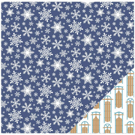 Двосторонній папір Snowflakes 30 * 30 см від American Crafts