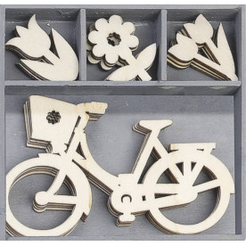 Набір міні-заготовок, Прогулянка, розмір однієї фігурки 3х3 см, 4 шт, Knorr Prandell