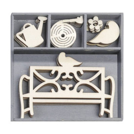 Набор мини-заготовок, Отдых, 2х3 см, 4 шт, Knorr Prandell