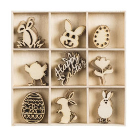 Набор мини-заготовок, Пасха, 10,5 * 10,5см, 9 шт, Knorr Prandell