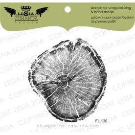 Акриловий штамп Зріз дерева, 5,9 * 6,2 см, Lesia Zgharda