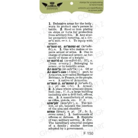 Штамп Энциклопедический текст большой, 3,5*8,1 см, Lesia Zgharda