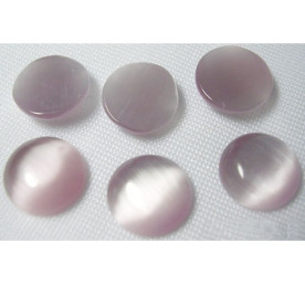 Набір полукапель Котяче око бузкового кольору, 8 мм, 5 шт.
