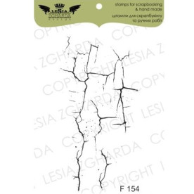 Акриловый штамп Кракелюр маленький, 5,9*12,3 см, Lesia Zgharda