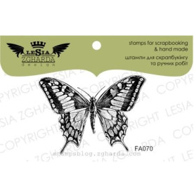 Акриловый штамп Бабочка, 4,9*3,6 см, Lesia Zgharda