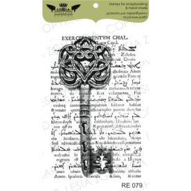 Акриловый штамп Коллаж ключ с текстом, 4,1*6,4 см, Lesia Zgharda