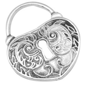 Металева підвіска "Замочок" 33х39 мм, 1 шт.