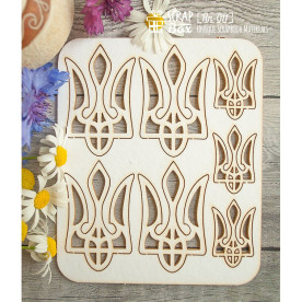 Чипборд набор тризубцев, 95*115 мм от Scrapbox