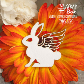 Чипборд "Зайчик с крыльями", 50*49 мм от Scrapbox