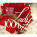Чіпборд напис "100% Lady" №1, 70 * 60 мм від Scrapbox