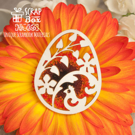 Чипборд "Великодня крашенка", 42 * 53 мм від Скрапбокс