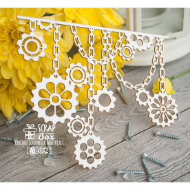 Чіпборд гірлянди стімпанк, 130 * 105 мм від Scrapbox