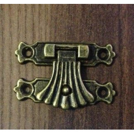 Замочок декоративний стара латунь, 37 * 27 мм