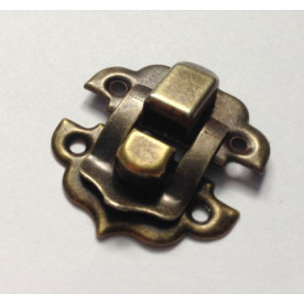 Замок декоративний стара латунь, 30 * 30 мм