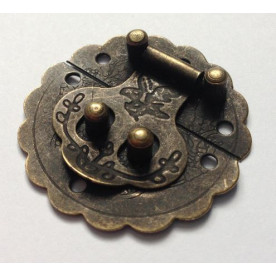 Замок декоративний античний накладної, 40 * 40 мм