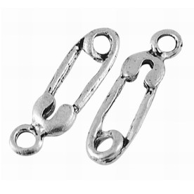 Металлическая подвеска "Булавка" 17х5 мм, 10 шт.