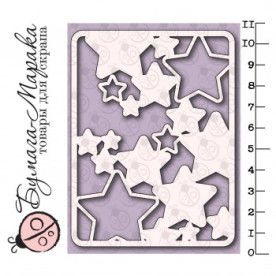 Чіпборд картка Project Life "Зірочки", 7,3 * 10 см